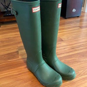 Green Hunter Rain Boots